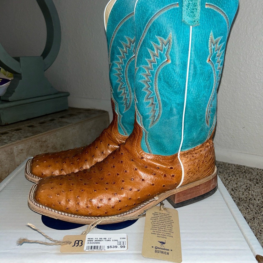 Anderson Bean (Men’s Size 13D) (Brandy Maddog Ostrich)
